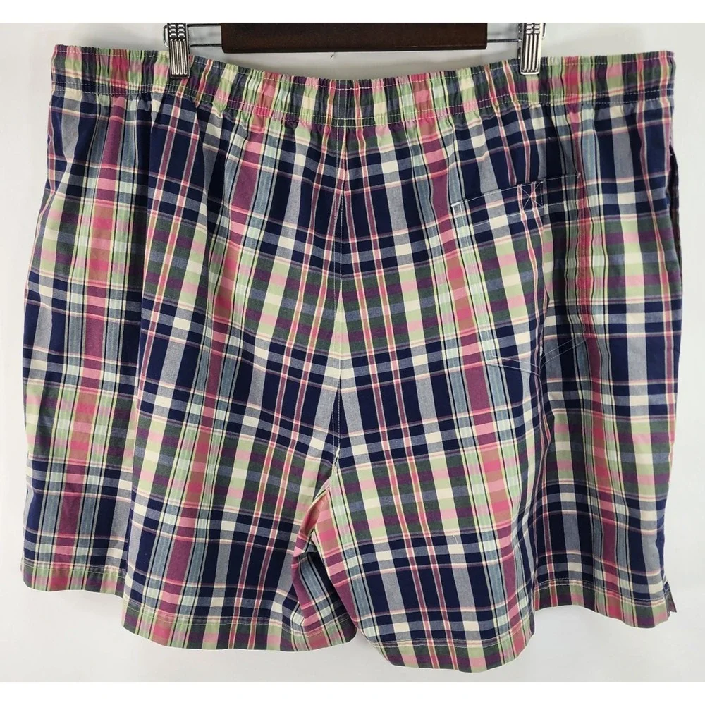 Polo Sport Ralph Lauren Plaid Swim Trunk Men's 2X Big Lined Drawstring Waist